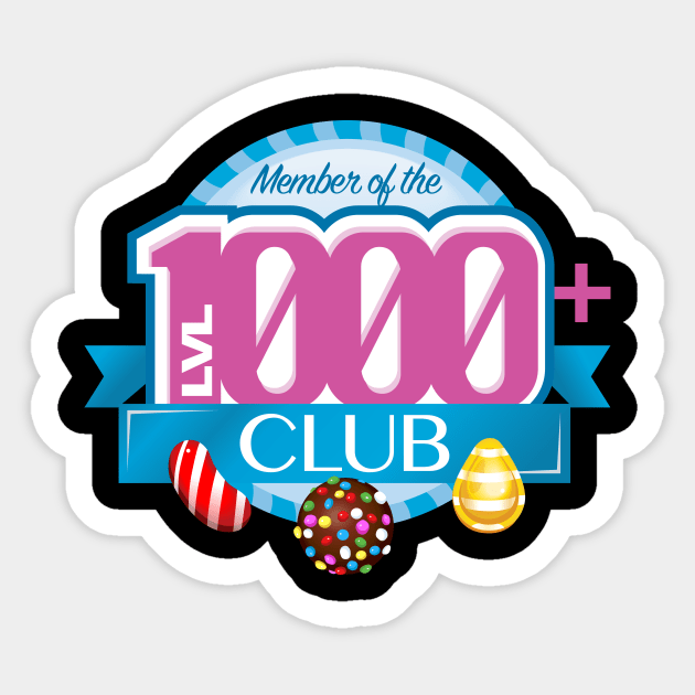 The 1000+ Club Sticker by LaughingDevil